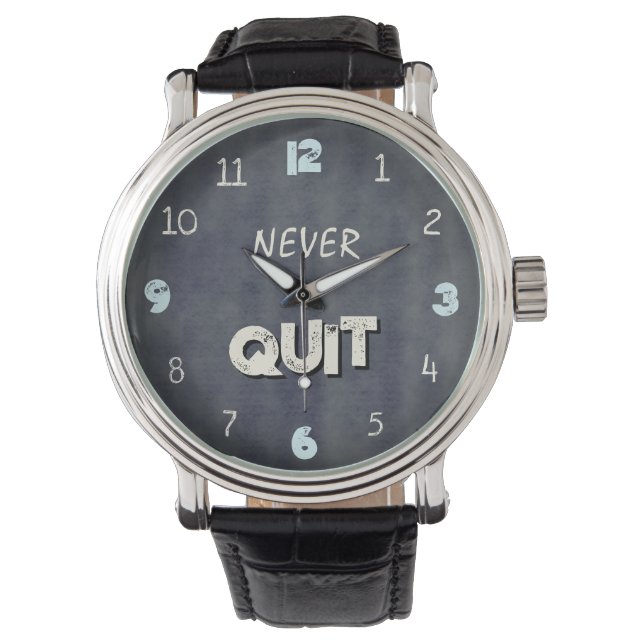 Never Quit Industrial Gym Armbanduhr (Vorderseite)
