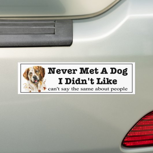 Never setzt Dog I didn't like funny dogs, weil Autoaufkleber (Auf Auto)
