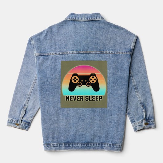 Never Sleep Jeansjacke (Rückseite)