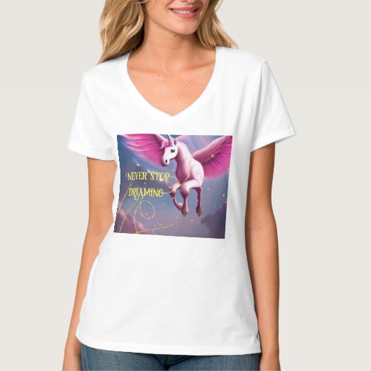 Never stop dreaming T-Shirt (Vorderseite)