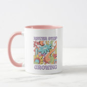 Never Stop Growing Retro  Tasse (Links)