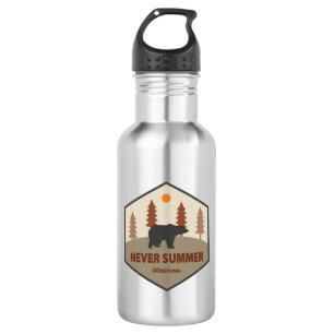 Never Summer Wilderness Colorado Bär Edelstahlflasche