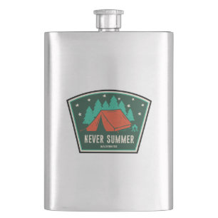 Never Summer Wilderness Colorado Camping Flachmann