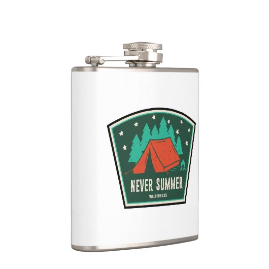 Never Summer Wilderness Colorado Camping Flachmann (Rechts)