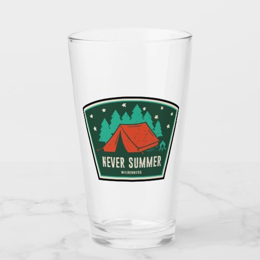 Never Summer Wilderness Colorado Camping Glas (Vorderseite)