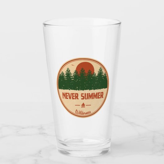Never Summer Wilderness Colorado Glas (Vorderseite)
