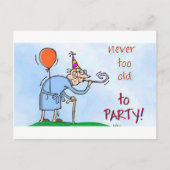 Never Too Postkarte (Vorderseite)