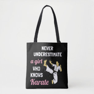 Never Underestimate A Girl Who Knows Karate Girl G Tasche