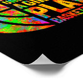 Never Underestimate A Girl Who Plays Basketball Wo Poster (Ecke)