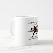 Never underestimate a woman who play pickleball kaffeetasse (Vorderseite Links)