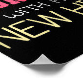 Never Underestimate A Woman With A New Hip _ Hip R Poster (Ecke)