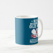 Never Underestimate An Old Man With A Ckleball Pad Kaffeetasse (VorderseiteRechts)