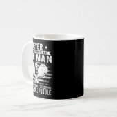 Never Underestimate An Old Man With A Ckleball Pad Kaffeetasse (Vorderseite Links)