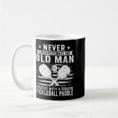 Never Underestimate An Old Man With A Ckleball Pad Kaffeetasse (Links)