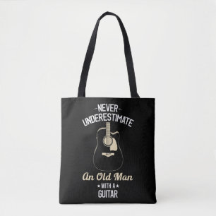Never Underestimate an Old Man with Acoustic Guita Tasche
