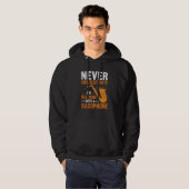 Never Underestimate Old Man Saxophone Player Music Hoodie (Vorne ganz)