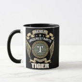 NEVER_UNDERESTIMATE_POWER_OF_A_TIGER TASSE (Links)
