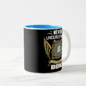 Never Underestimate The Power Of A Bond Zweifarbige Tasse (VorderseiteRechts)