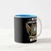 Never Underestimate The Power Of A Byrd Zweifarbige Tasse (VorderseiteRechts)