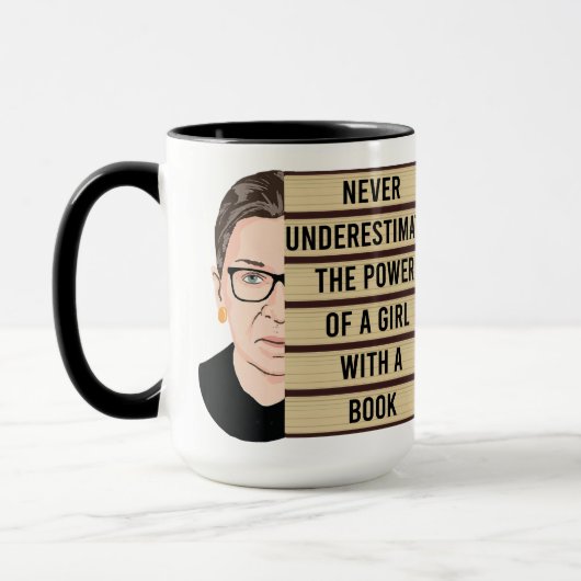 Never Underestimate The Power of a Girl Tasse (Links)
