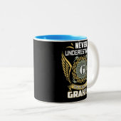 Never Underestimate The Power Of A Graham Zweifarbige Tasse (VorderseiteRechts)