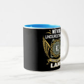 Never Underestimate The Power Of A Lane Zweifarbige Tasse (VorderseiteRechts)