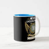 Never Underestimate The Power Of A Murrell Zweifarbige Tasse (VorderseiteRechts)