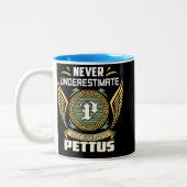 Never Underestimate The Power Of A Pettus Zweifarbige Tasse (Links)
