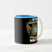 Never Underestimate The Power Of A Walter Zweifarbige Tasse (VorderseiteRechts)