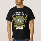 Never Underestimate The Power Of A Wan T-Shirt (Vorderseite)