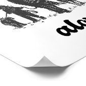 Never walk alone Farmer Animal Lover    Poster (Ecke)