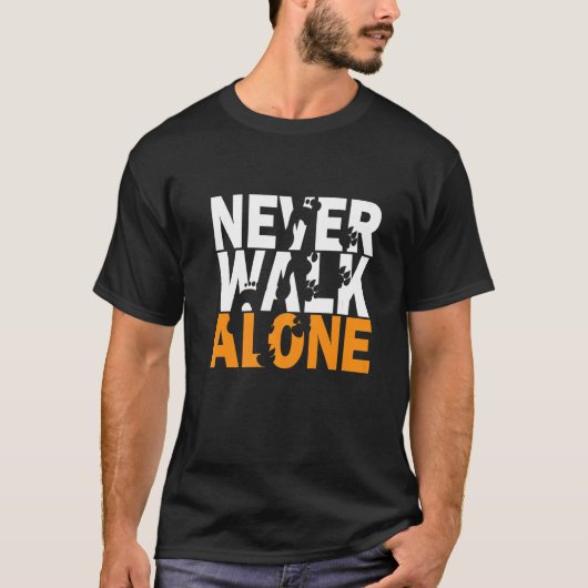 Never Walks Alone Dog Animal Dog Owner Dog Lover T-Shirt (Vorderseite)