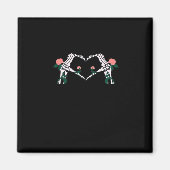 Never Wilts - Skeleton Hands-Rose Magnet (Vorne)