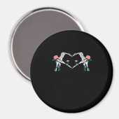 Never Wilts - Skeleton Hands-Rose Magnet (Vorderseite/Rückseite)