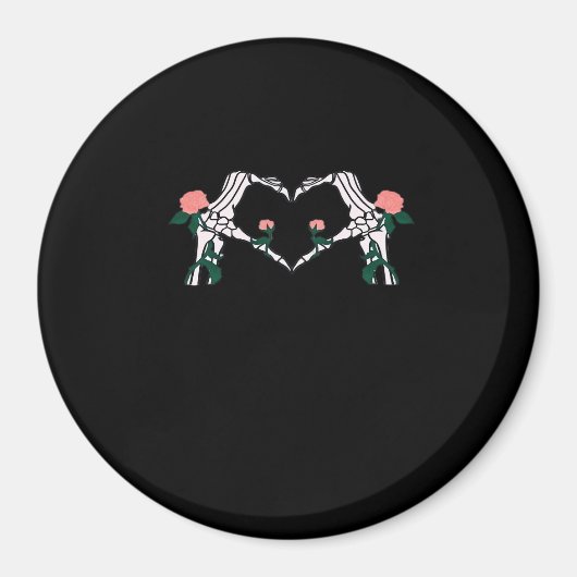 Never Wilts - Skeleton Hands-Rose Magnet (Vorne)
