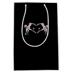 Never Wilts - Skeleton Hands-Rose Mittlere Geschenktüte