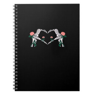 Never Wilts - Skeleton Hands-Rose Notizblock