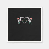 Never Wilts - Skeleton Hands-Rose Serviette (Vorderseite)