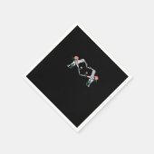 Never Wilts - Skeleton Hands-Rose Serviette (Ecke)