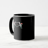 Never Wilts - Skeleton Hands-Rose Tasse (Vorderseite Links)