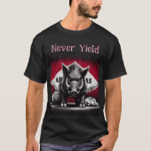 Never Yield Razorbacks Tee (Vorderseite)