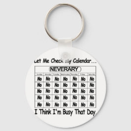 Neverary Calendar Busy Schlüsselanhänger