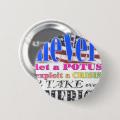neVerBRAND.com potus EXPOLIT Amerika Button (Vorne & Hinten)