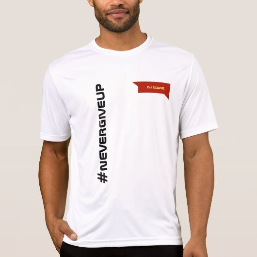 #nevergiveup neues Logo Runner-Team T-Shirt (Vorderseite)