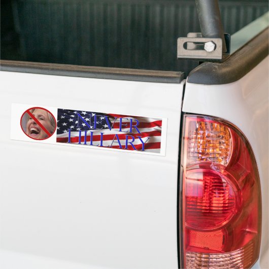 #NEVERHILLARY Autoaufkleber (Auf Lkw)