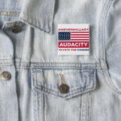 #NEVERHILLARY Knopf Button (Beispiel)