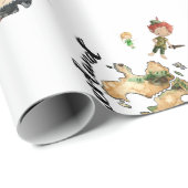 Neverland Adventure Peter Wendy Lost Boys Geschenkpapier (Rolleneckpunkt)