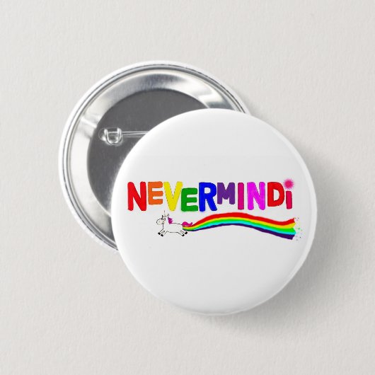 Nevermindi Knopf-Logo Button (Vorne & Hinten)