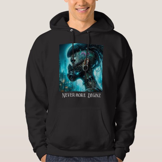 Nevermore Designz Cyberpunk Warrior Sweatshirt (Vorderseite)
