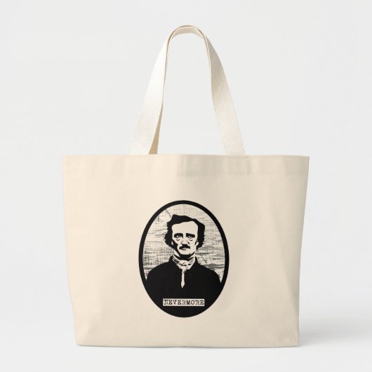 Nevermore Edgar Allan Poe Jumbo Stoffbeutel (Vorne)